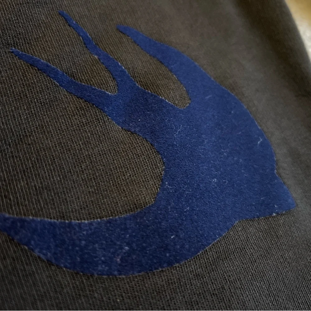 MCQ Alexander McQueen Velvet Swallows Applique Crewneck Sweatshirt (READ DESC!) - Picture 6 of 10